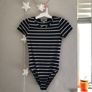Striped Bodysuit — Only Worn Once!